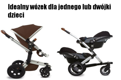 Idealny wózek dla jednego lub dwójki dzieci