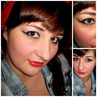 Mój makijaż konkursowy- pin up girl :)