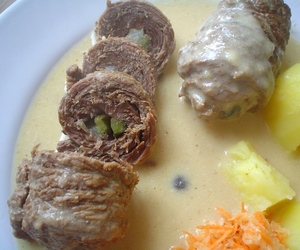 Roladki wołowe w sosie grzybowym